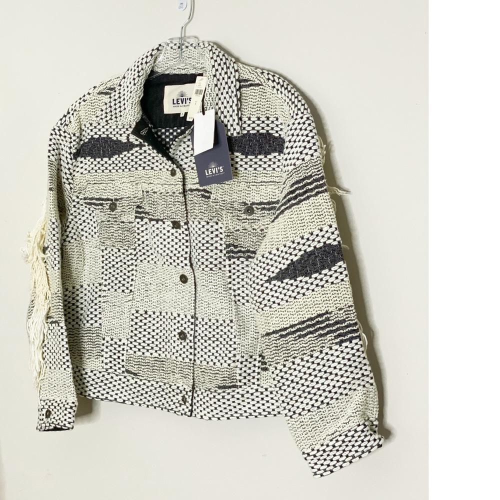 LEVI'S TEXTURED FRINGE JACKET new size S - Picture 4 of 6